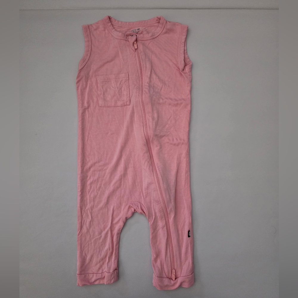 NWOT Kyte Baby Zippered Sleeveless Romper in Crepe Size 18-24M
